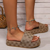 New Women Slippers Summer Fashion Platform Sandals Thick Sole Solid Color Slippers Party Party Women Beach Sandals Slides Women