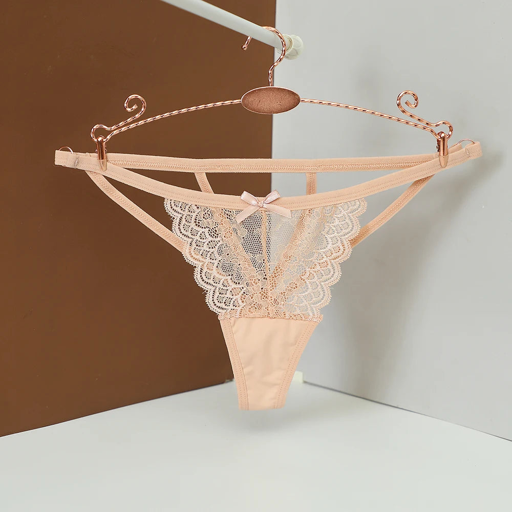 Sexy Lace Panties Women Low-waist Underwear Thong Ladies Lingerie Temptation Intimates Seamless Femlae Lingerie