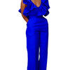 Wmstar Women's Two Piece Set V Neck  Solid Short Sleeve Office Lady Summer Office Lady Sexy Matching Suit Wholesale Dropshipping