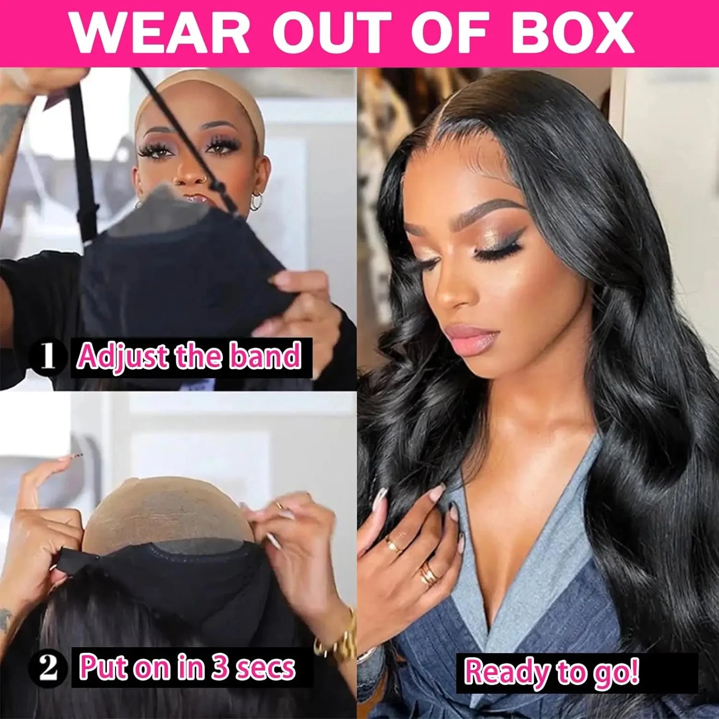 Body Wave Glueless Wig Human Hair Ready To Wear 5x5 Hd Lace Closure Wig Loose Body Wave 13x6 Human Hair Wigs 13x4 Frontal Wig