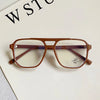 Retro Fashion Anti-blue Light Glasses Men Women Transparent Computer Glasses Frame Eyeglass Frame Flat Glasses Square Eyeglasse