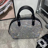 Luxury Crystal Shiny Rhinestone Diamond Bucket Bag Female Bling Evening Bag Lady Purse Women's Handbag Shoulder Messenger Bag