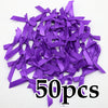 (50 Pcs) 4*4cm Colourful Ribbon Bows Small Size Polyester Satin Ribbon Bow Flower DIY Craft Decoration