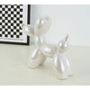 21cm Big Size Ceramic Balloon Dog Abstract Ornament Creative Sculpture Study Room Statue Home Office Accessories Decoration