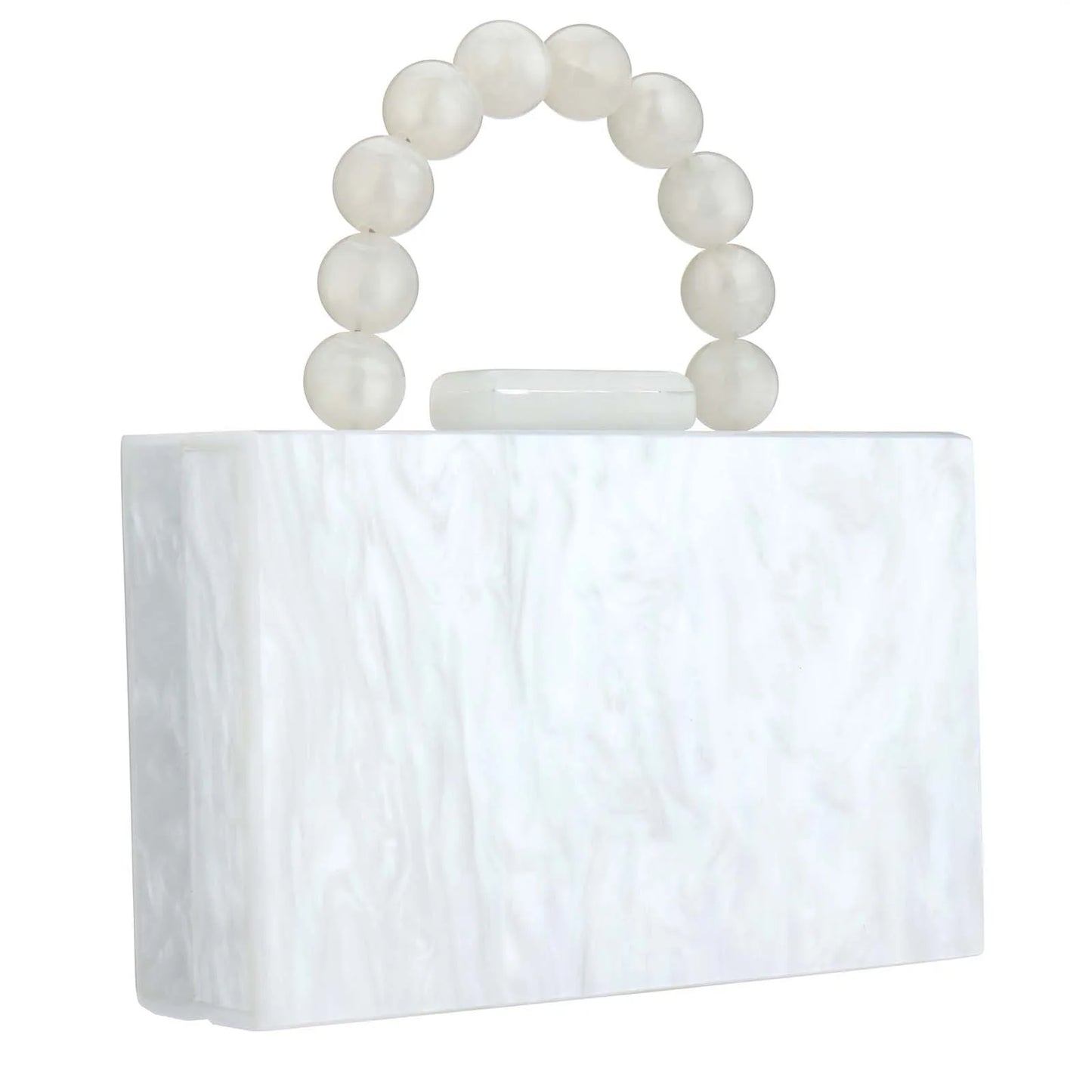 Luxury Crossbody Bag Pearl Marble Dark Green Acrylic PVC Evening Bags Women Purses And Handbags Wedding Party Beach Flap