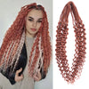 Handmade Dreadlocks Hair Extensions 24Inch Soft Crochet Dreadlock Braids Hair Synthetic Faux Locs Braids Hair For Women And Men