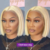 613 Bob Honey Blonde Lace Front Human Hair Wigs For Women Human Hair Remy Brazilian Cheap 13x4 Straight Short Bob Wig 10 14 Inch