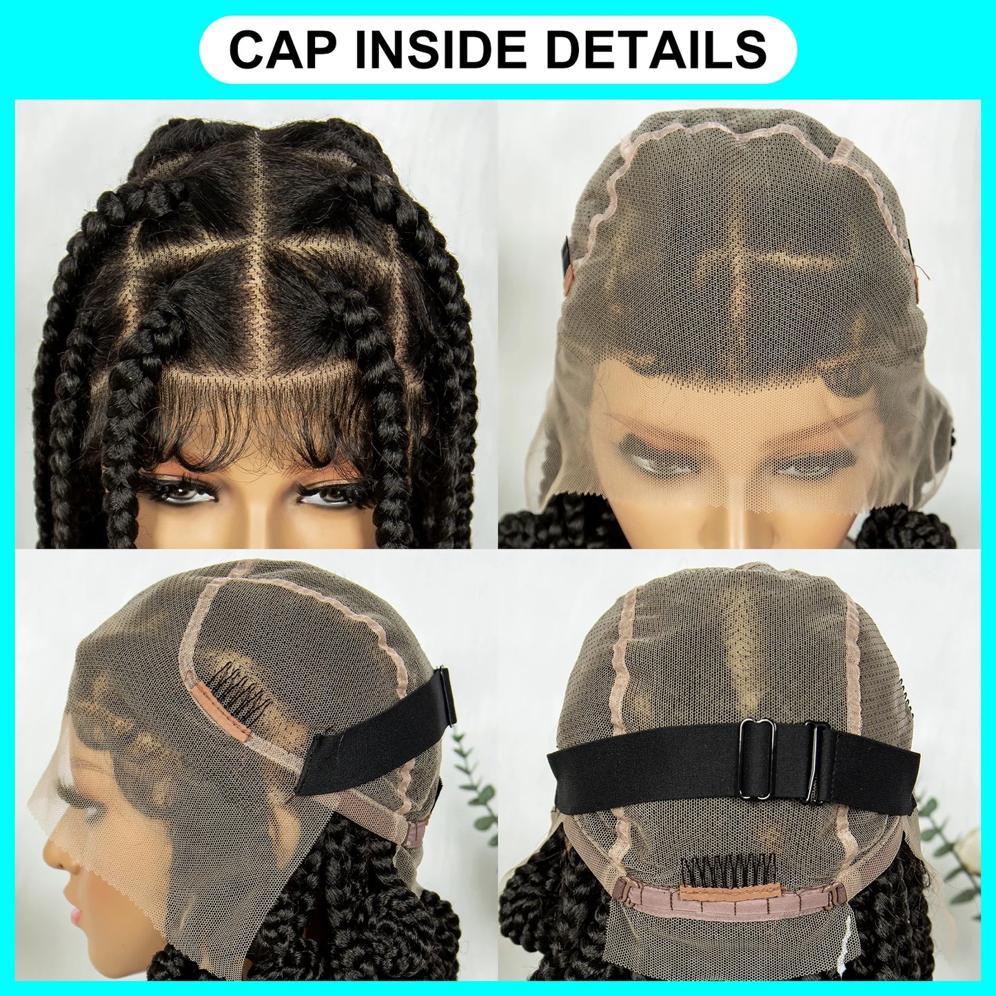 Kima Koroba Braided Wigs Full Lace knotless Jumbo Box Braided Wigs for Africa Women
