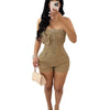 FAGADOER Spring Summer New Sexy Backless Rompers for Women Solid Pocket Cargo Patchwork Jumpsuits Female Streetwear Overalls