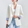 HIGH QUALITY Fashion 2020 Design Blazer Jacket Women's Green Black Blue Solid Tops For Office Lady Wear Size S-4XL