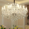 Luxury K9 Crystal Chandelier 18 Light Contemporary Clear Crystal Ceiling Chandelier Lighting, Luxurious Crystal Pendant Light
