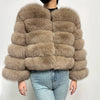Maomaokong 2025 Natural Real Fox Fur Coat Women Winter Warm Luxury Fur Jacket Detachable Long Sleeves Female Vest Furry Coats