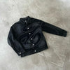 Vintage Leaves Camouflage Jeans Jacket Two Piece Set Y2K Suit Men Letters Rhinestone Sequins Oversized Coat Baggy Jeans Clothing