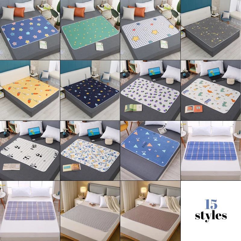 Multi-sizes 70-200cm Waterproof Mattress Urine Mat Adult Women Menstrual Pad Bed Sheet Protector Elder Disabled Baby Urine Mat