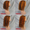 10-16 Inches 200% Density Water Wave Bob Human Hair Wigs  Short Deep Curly Brazilian Remy Human Hair Wigs for Black Women