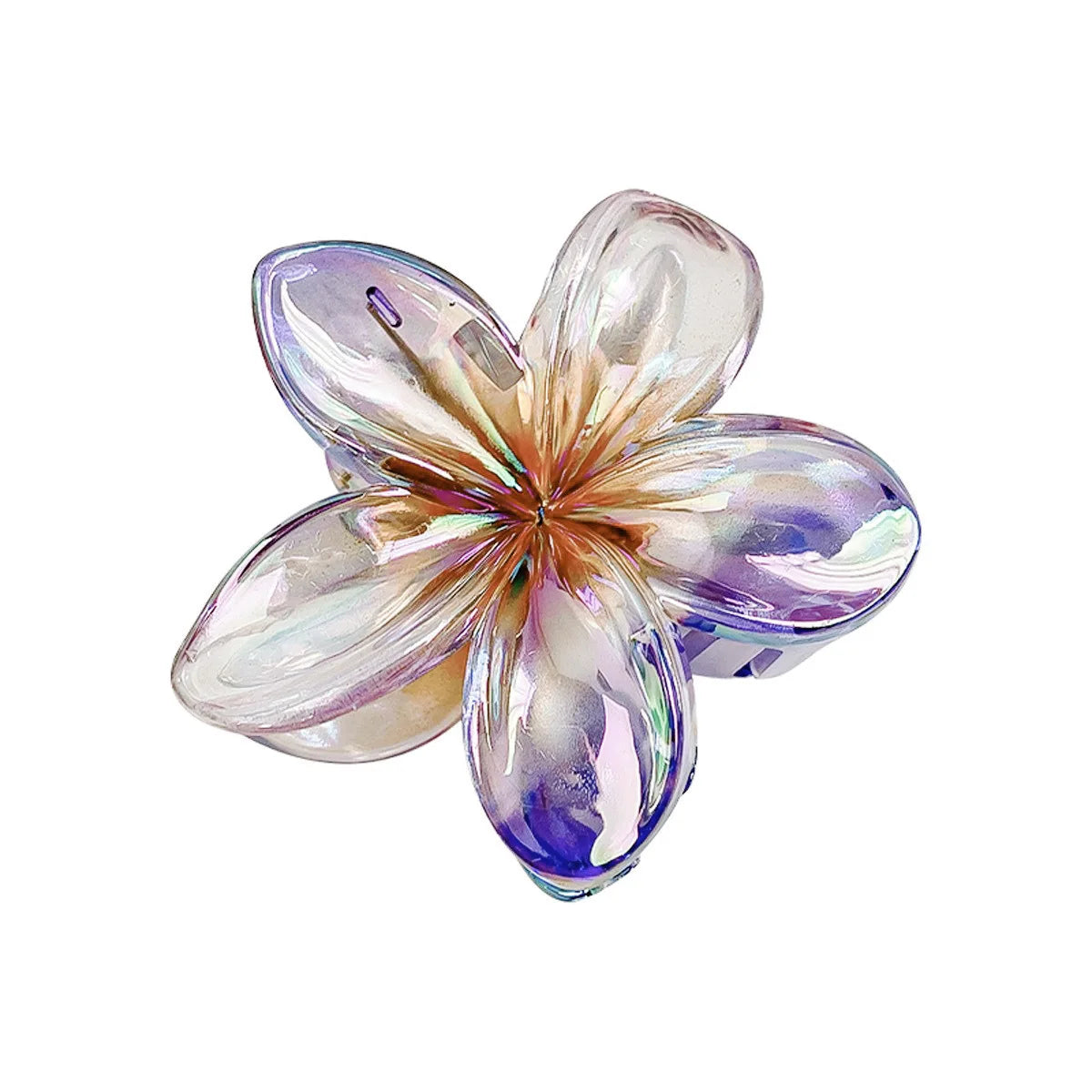 New Gradient Large Flower Acrylic Hair Clip for Women Sweet Hair Claws Crab Clamp Barrettes Hawaiian Headwear Accessories