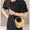 Luxury Designer Evening Clutch Clear Acrylic Women Handbags Fashion Shoulder Bag Half Moon Wedding Purses Party Tote Ladies 2025