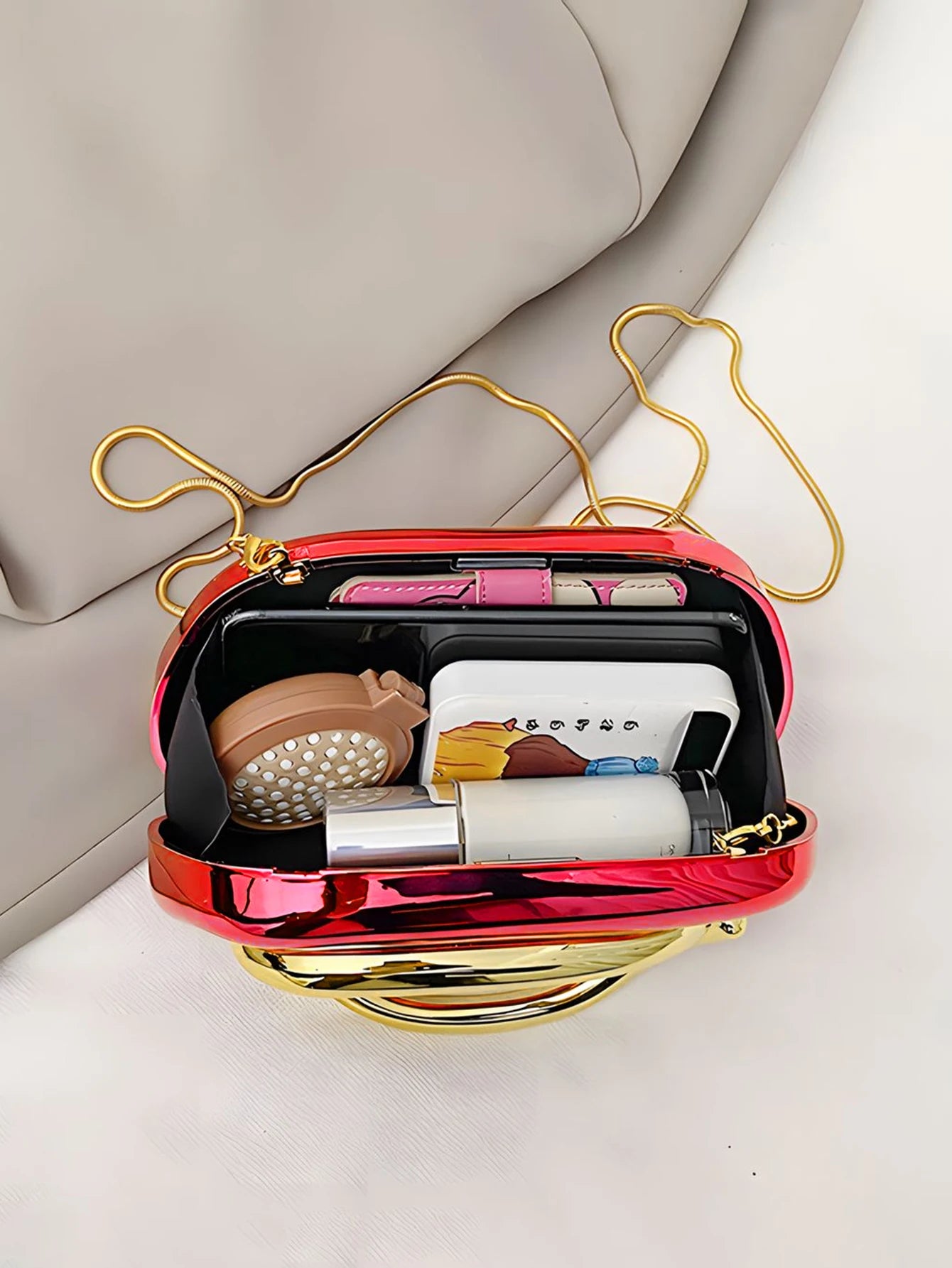 Fashion Elegant Metal Closure Box Shaped Crossbody Bags Women Evening Bags Wedding Mini Ladies Wallet Party Cute Purse ClutchBag