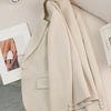 Women Blazer Ladies Red Green Beige Black Solid Female Business Work Wear Slim Formal Jacket Coat For Autumn Winter