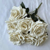 41CM 7 Forks Silk Screen Diamond Rose Artificial Flower Wedding  Living Room Decoration Road Guide Bouquet, Artificial Flower
