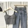 Crop Top Women Sexy Wireless Push Up Padded Tank Top Slim Was Thin Sports Summer Camisole 2023 New
