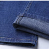 2024 New Business Men's Jeans Casual Straight Stretch Fashion Classic Blue Black Work Denim Trousers Male Brand Clothing