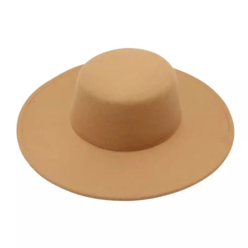 Hepburn Style Women Flatcap New French Elegant Flat-top Cap Dame Hat Retro Wide Brim Felt Hat Women