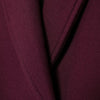 HH Women Fashion Burgundy Woolen Coat Double Breasted Long Sleeve Lapel Blends Jacket Autumn Winter High Street Outerwear