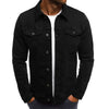 Men's Denim Jacket M-4XL Autumn Clothing Fashion Jackets Solid Color Business Casual Multi-pocket Long Sleeve Top Streetwear