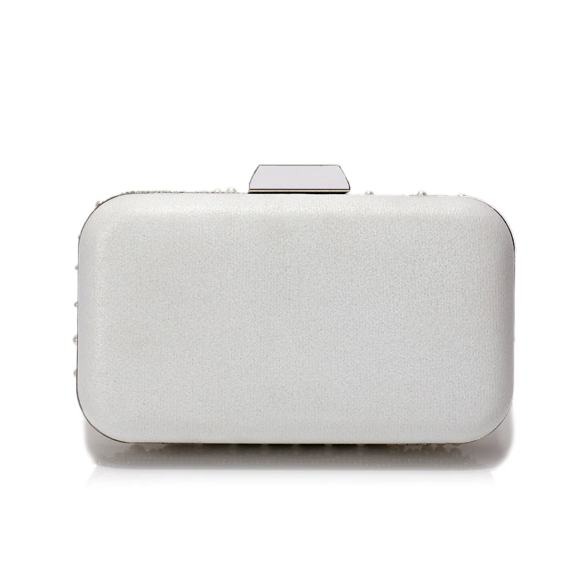 Beading Women Clutch Bags Pearl Hollow Out Metal Chain Shoulder Handbags Flap Glitter Rhinestones Party Dinner Prom Cocktail Eve