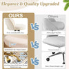 Cute Desk Chair with Wheels, Comfy Armless Swivel Vanity Task Chair for Women/Girl/Kids, Nail Tech for, Office Chairs