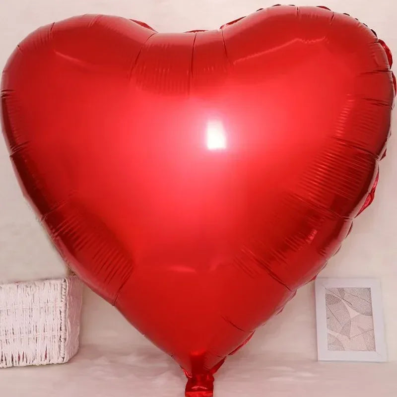 3/1PC 63Inch Extra Large Love Balloons Aluminum Film Red Heart Shaped Balloons Birthday Valentine's Day Wedding Party Decoration