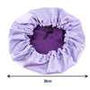 Double-Sided Sleeping Hat Adjustable Nightcap Bathing Hat Girl Sleep Protector Tool