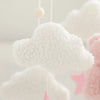 Baby Crib Mobile Rattle Toy 0-12Months Infant Soft Felt Teddy Velvet Pink Bear Bed Bell Hanging Toy Holder Bracket Crib Girl Toy