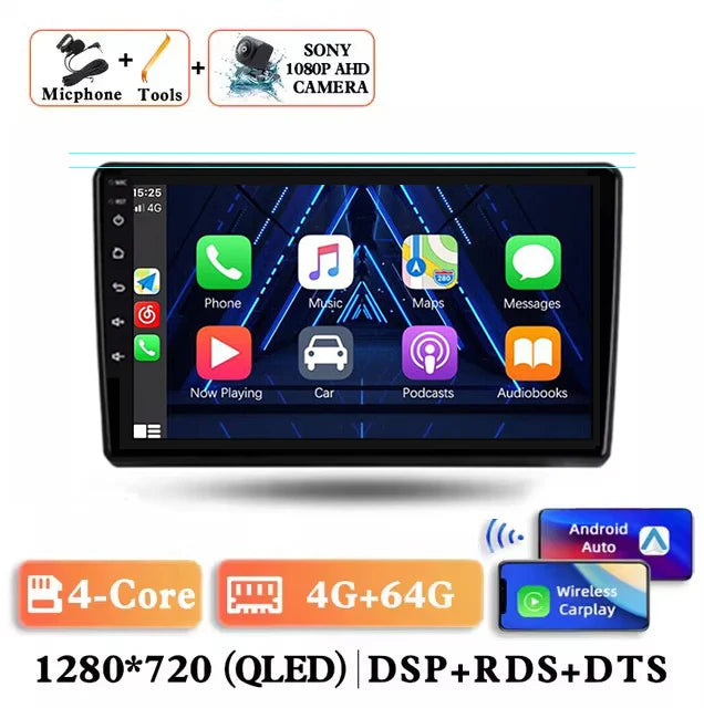 Android 14 Carplay Auto Car Radio for Hyundai H1 Grand Starex 2007 2008 2009 2010 2011-2015 Multimedia Video Player GPS Stereo