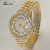MISSFOX Pink Women Watches Luxury Small Face Elegant Quartz Watch For Ladies Icy Look Party Jewelry Mini Babe So Cute Arm Clock