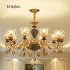 Chandelier Living Room Grand Luxury Crystal Lamp Dining Room Bedroom Decoration French Retro Chandelier Lighting Fixtures
