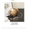 2024 New Arrival Golden Acrylic Shiny Metallic Goose Egg Box Glossy Shell Banquet Glossy Dumpling Hand Holding