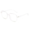 Fashion Anti Blue Light Glasses Ultra-Light Transparent Korean Gradient Big Square Frame Men Women Eye Protection Spectacles