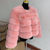 Damenmode Kunstpelzmantel superheiß Herbst Winter Damen kurze Kunstfuchsjacke flauschig hohe Qualität 7XL Damen Pelzmäntel