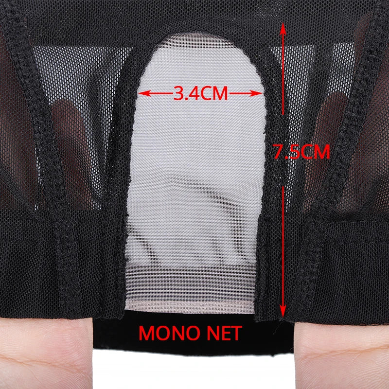 S/M/L Elastic Glueless Wig Cap With U Part Lace For Wig Making Easier Sew In Hair Stretchable Weaving Cap Hairnet Wig Liner 1Pcs