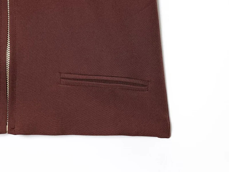 MUJER Women's Cropped Jacket Short Sleeve Varsity Jackets for Women Summer Zip up New in Coats and Jackets Holiday Outerwears