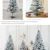 Snowy Flocked Christmas Tree PVC Realistic Frosted Pine with Artificial Snow Perfect for Store Window Displays Holiday Decor