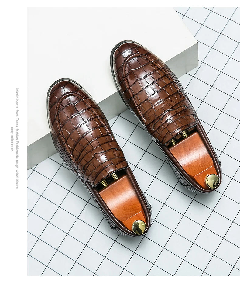 High Quality Leather Shoes Men British Style Wedding Business Brogue Shoes For Men Size 48 Men's Dress Shoes Formal Leather Male