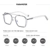 NEW Double Bridge Square Anti-blue Light Glasses Women Men Vintage Transparent Computer Glasses Oversize Frame Eyeglasses