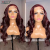 13X6 Ginger Blonde Lace Front Human Hair Wigs Red Burgundy 13x4 Body Wave Transparent HD Lace Frontal Wig Brown Lace Front Wig
