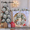 Silver Glitter Christmas Flowers Silver Xmas Tree Artifical Flower Ornaments Merry Christmas Decoration For Home Party New Year