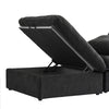 Cloud Modular Sectional Sofa with 2 Storage Ottomans 160.6" Down Filled Comfort U Shaped Sofa Minimalist Wide Deep Seat Couch