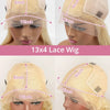 Deep Wave 13x6 HD Lace Frontal Human Hair Wig 30 40 Inch Curly 613 Honey Blonde Water Wave 13x4 Lace Front Wigs For Women 250%