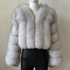 2023 Neuer kurzer Stil Echtfuchspelzmantel Winter Damen Natur Warme Mode Luxus